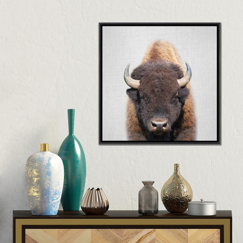iCanvas "Buffalo" by Gal Design Framed