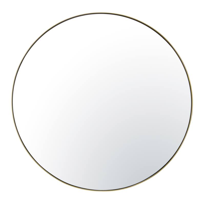 Varaluz Tablet Round Wall Mirror - 40"W x 40"H - Gold