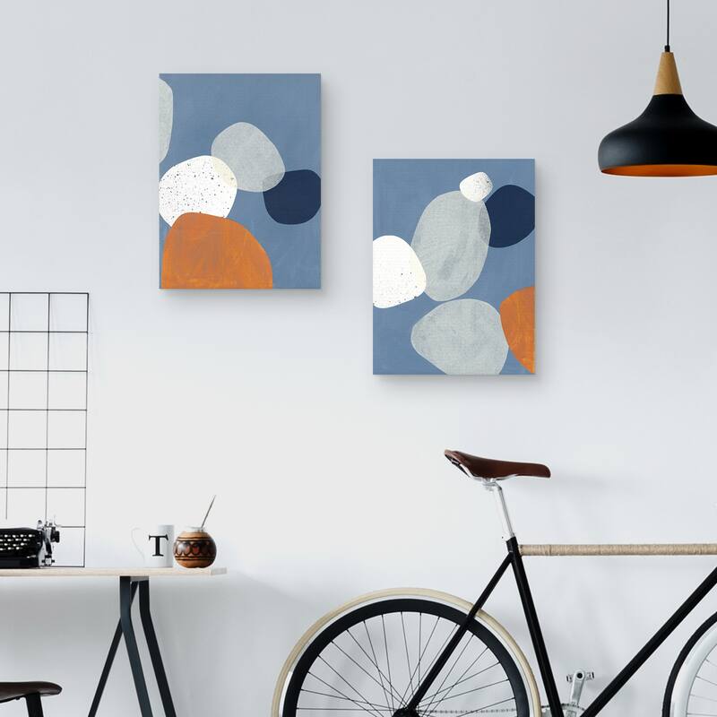 Overlapping Orbs 1, 2 by ML Studio Canvas Art Prints