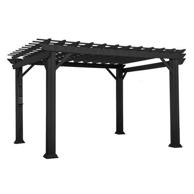 Backyard Discovery Stratford 12x10' Galvanized Steel Pergola w/ Canopy