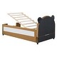 preview thumbnail 17 of 49, Twin Daybed with Bear Headboard and Storage, Fun for Kids