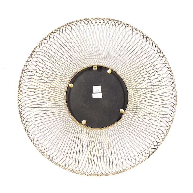 Gold Metal Starburst Room Wall Mirror - 40 x 4 x 40Round
