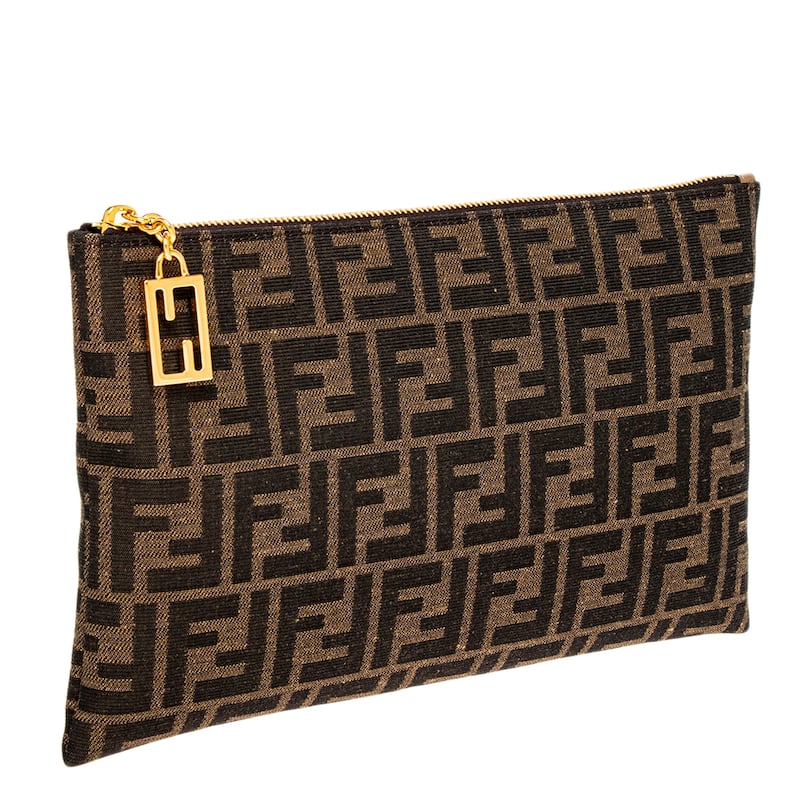 Fendi Medium Baguette Pouch - Brown