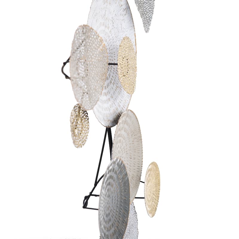 StyleCraft Lazer Cut Lillies - Metal Wall Art - Multi-Color Finish