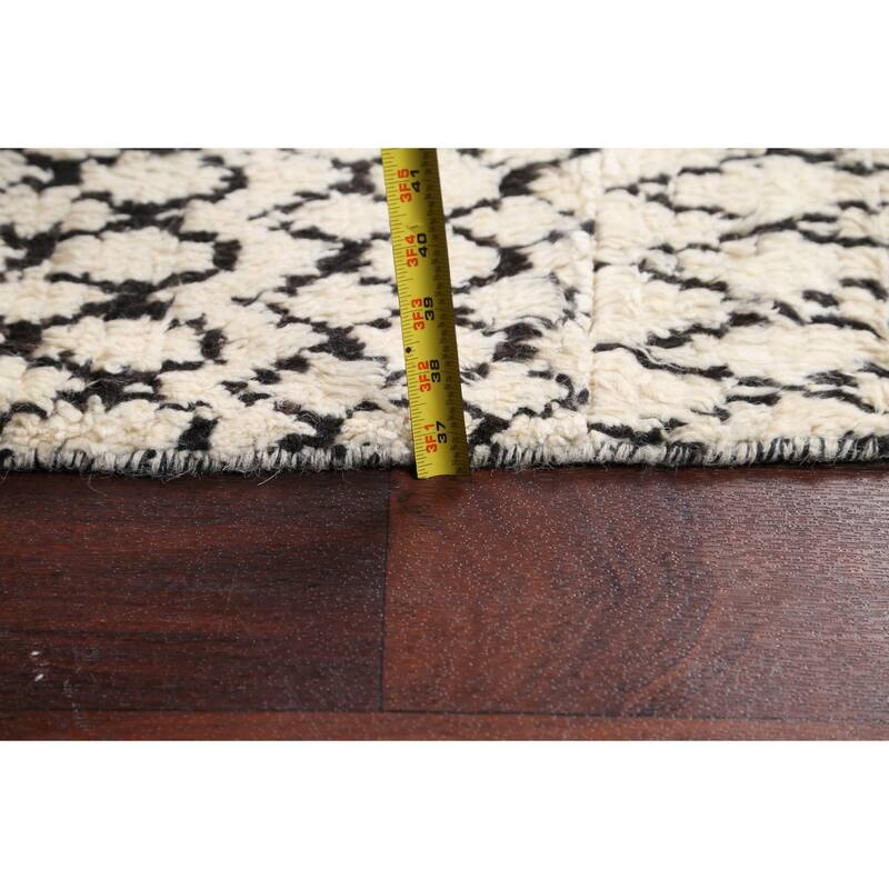 Trellis Vegetable Dye Oriental Moroccan Berber Area Rug Wool Handmade - 4'8" x 8'0"