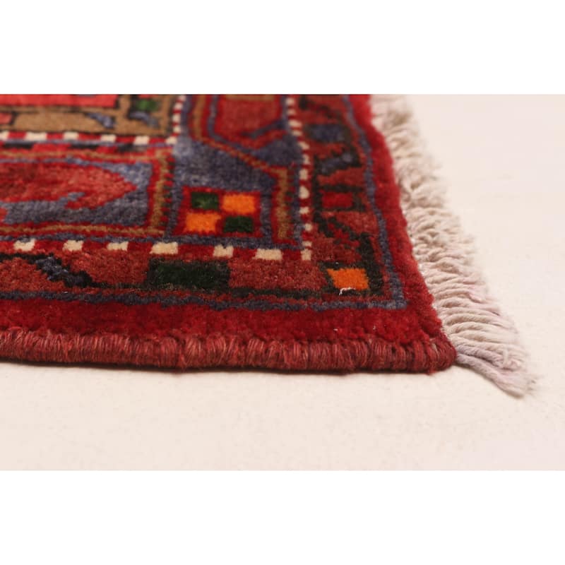 ECARPETGALLERY Hand-knotted Anatolian Vintage Red Wool Rug - 4'5 x 7'1