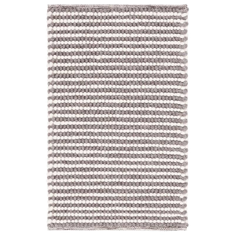 SAFAVIEH Handmade Natura Courtney Wool Rug - 2' x 3' - Ivory/Dark Brown