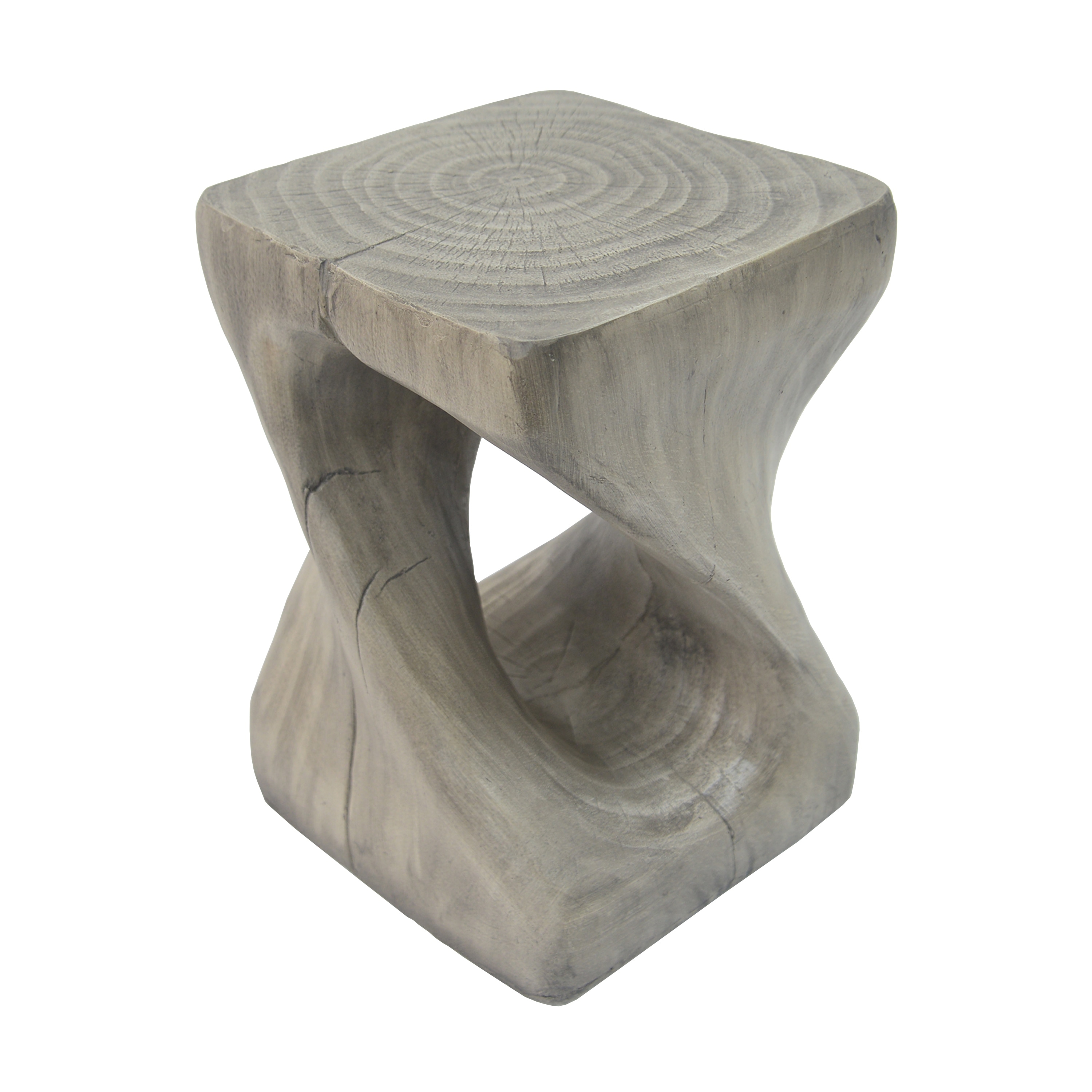 スパイラルテーブル Twist A Twisted Spiral With A Hollow Interior Shape Side Table