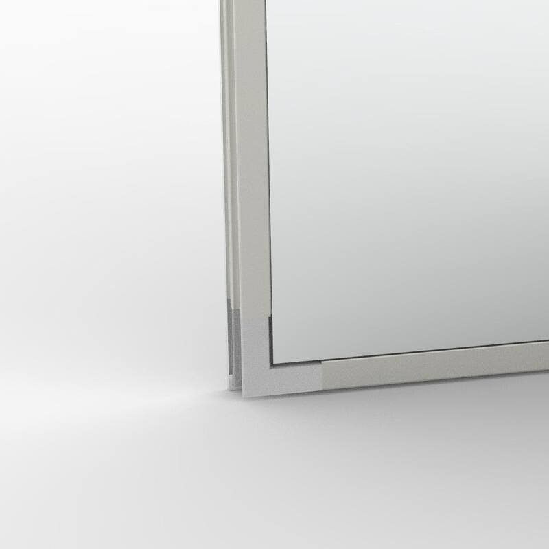 23" x 30" Rectangular Aluminum Surface Mount Medicine Cabinet with Mirror and Shelves - 23" x 30"