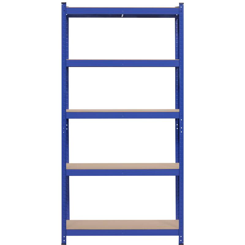 Yaheetech 71in 5-Tier Metal MDF Storage Rack, Adjustable Shelves, 386lb Capacity for Each Shelf