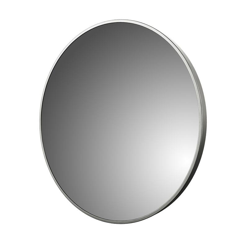 CRAFT + MAIN AM2828 Reflections 28" Diameter Modern Circular Aluminum - Brushed Nickel