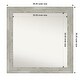preview thumbnail 105 of 119, Dove Greywash Framed Non-Beveled Custom Wall Mirror, Bathroom Vanity Mirror Outer Size: 36 x 36