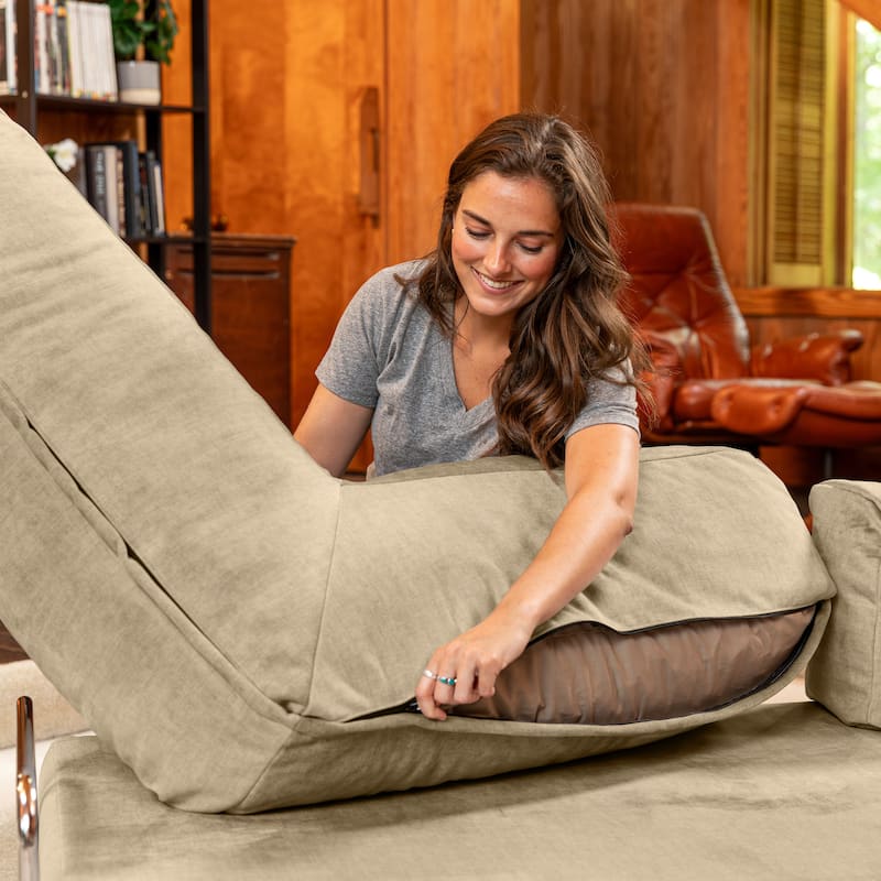 Jaxx Unsofa Modular Convertible Sectional Sofa with Fold Out King Sleeper Bed