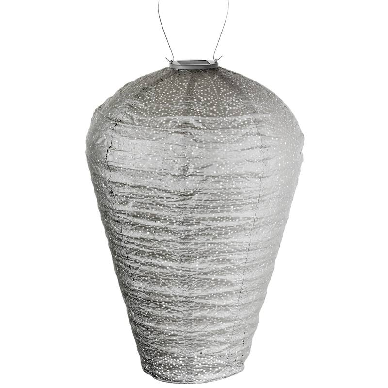 Balloon LED Lighted Bazaar Lantern - 25.75" - Taupe Brown