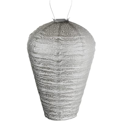 Balloon LED Lighted Bazaar Lantern - 25.75" - Taupe Brown