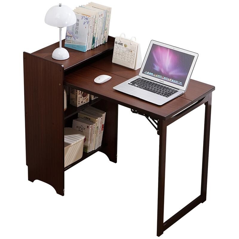 pandastic!　デスクのみ Bamboo Folding Desk, Foldable Desk for Small Space, Computer Desk