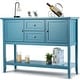 preview thumbnail 14 of 45, Costway Sideboard Buffet Table Wooden Console Table w/ Drawers &