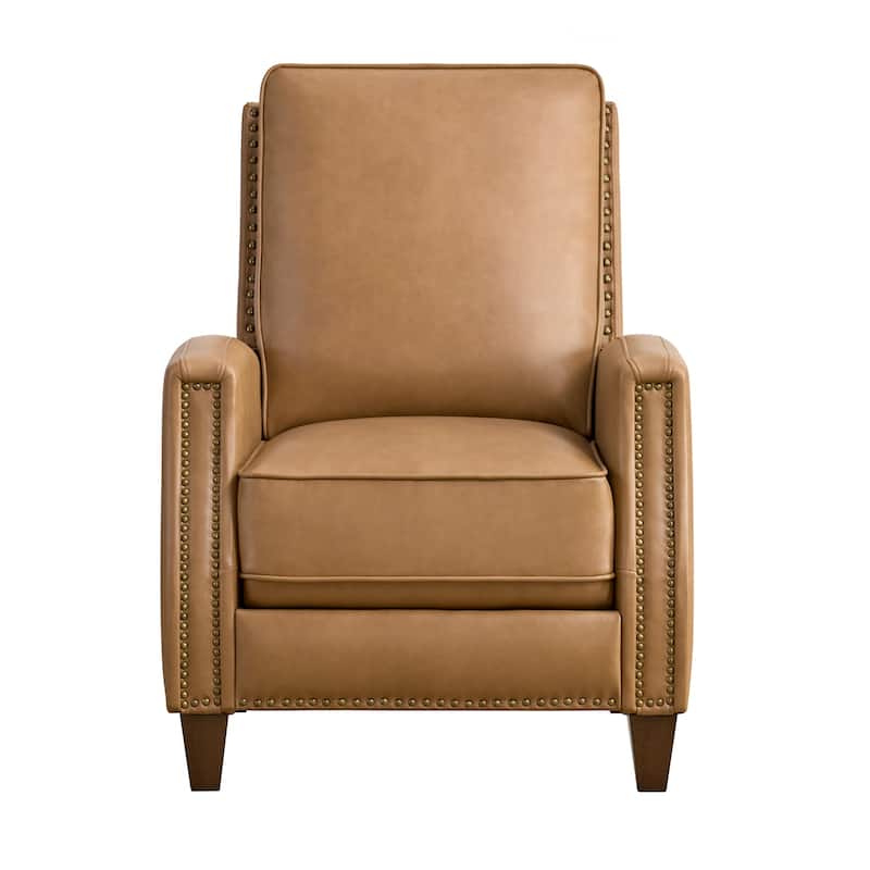 Spruce & Spring Alston Push Back Recliner Chair with Nailhead Trims for Living Room