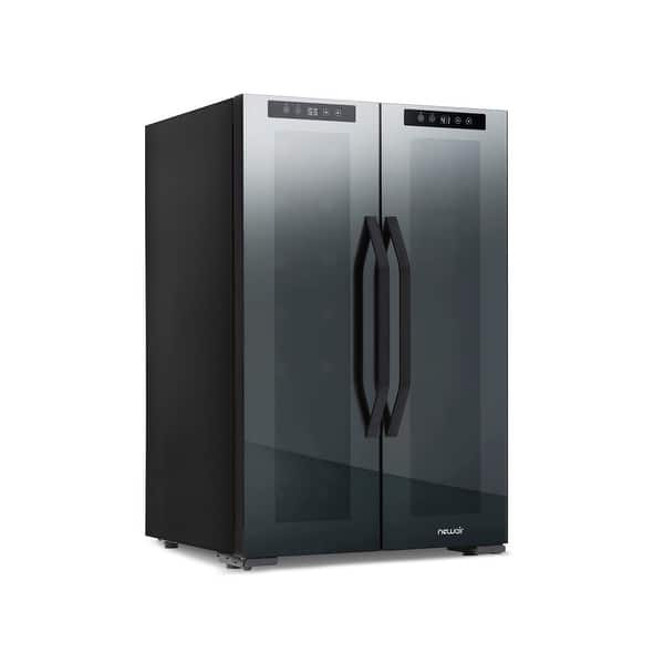 slide 2 of 10, Newair Shadow Series Wine and Beverage Refrigerator, 12 Bottles & 39 Cans Black