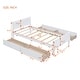 preview thumbnail 7 of 12, Twin Size Wooden Platform Bed with Built-in Storage Drawers and Streamlined Headboard