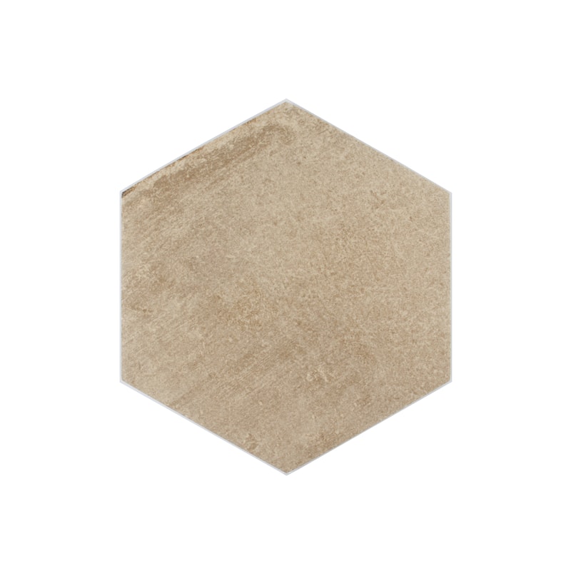 Arcadian Hexagon 9 in. x 10 in. Glazed Porcelain Wall and Floor Tile
