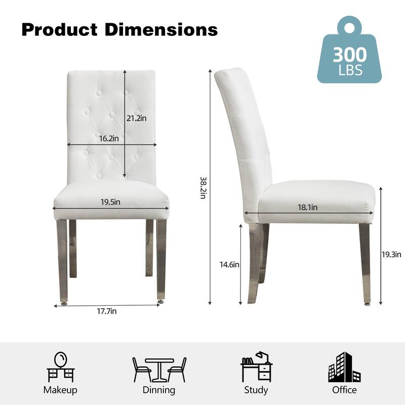 Upholstered Side Chair Dining Chairs (Set of 2)