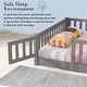 preview thumbnail 34 of 78, Twin/Full/Queen Size Floor Bed with Safety Guardrails, Toddler Floor Bed for Girls and Boys