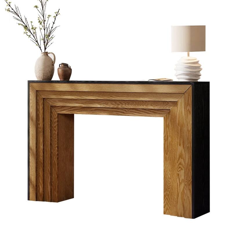 Rustic Wood Console Table for Entryway or Living Room Use