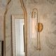preview thumbnail 10 of 20, 19.53" Single Wall Sconce with Glass Cylinder Shade - W3.54" Brass