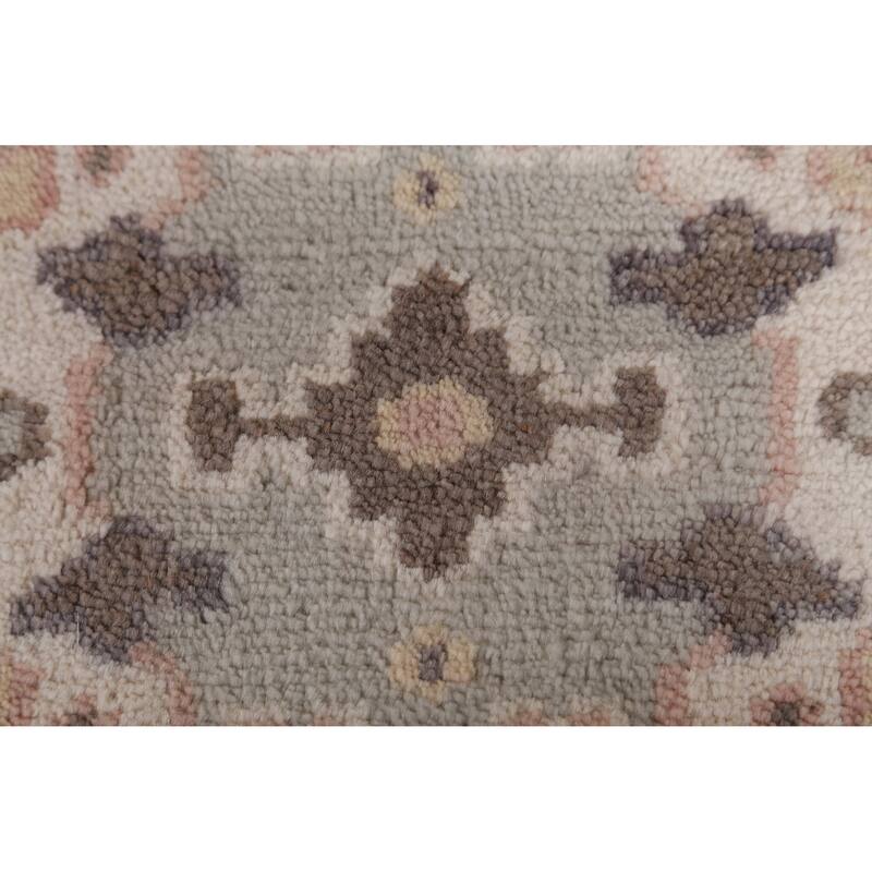 Transitional Oushak Runner Rug Hand-Knotted Wool Carpet - 2'5" x 8'1"