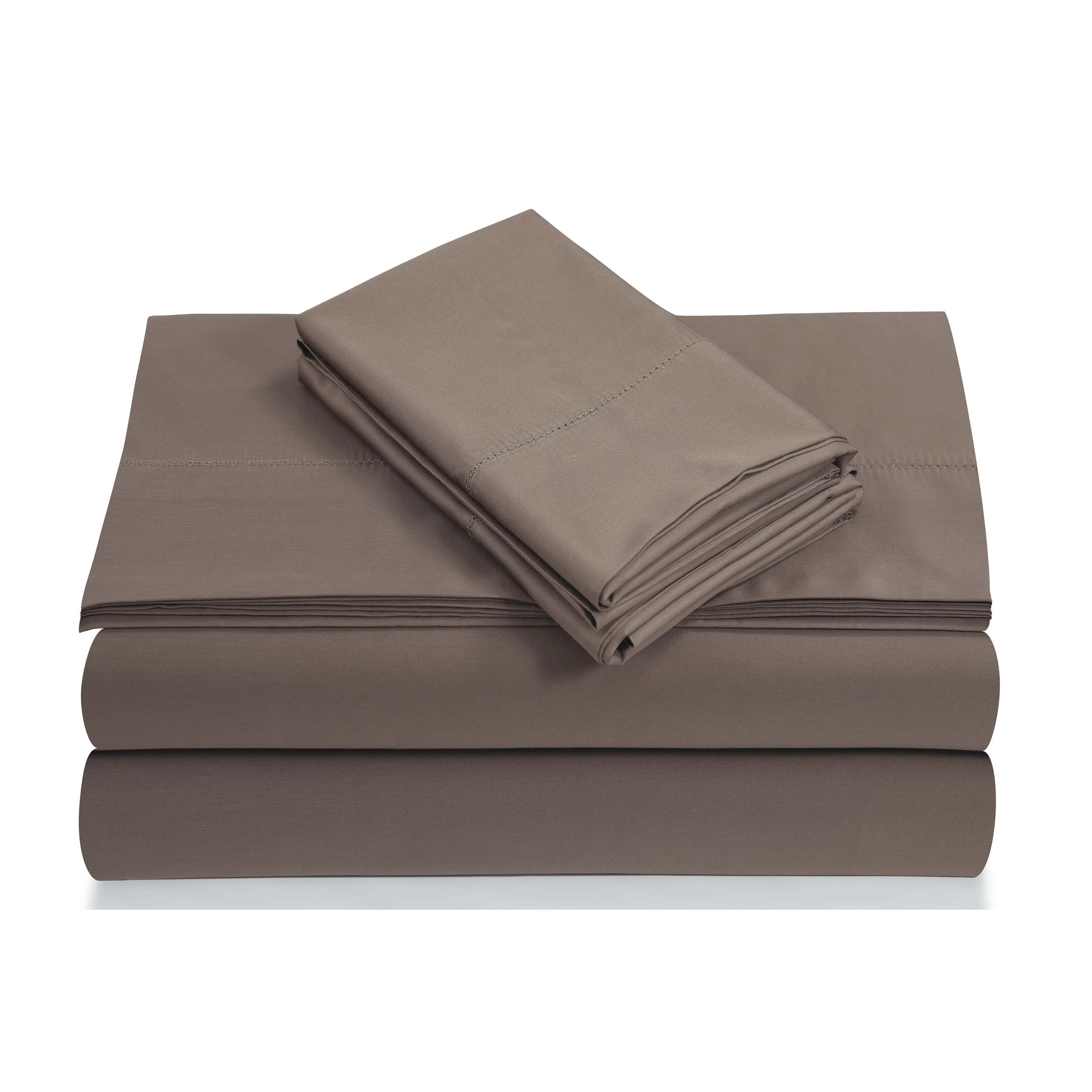 10-inch Deep Pockets, Sheet Set 800-TC, 100% Egyptian Cotton ,custom Made  4-piece Bedsheet, 2 Pillowcases, 1 Flat Sheet and 1 Fitted Sheet 