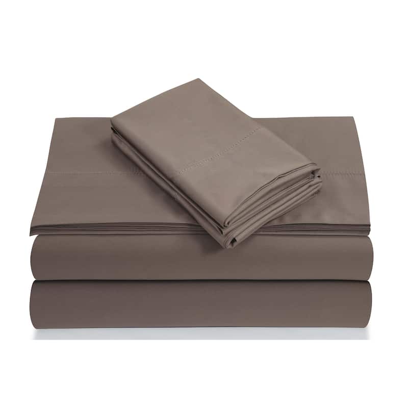 Egyptian Cotton 800 Thread Count Deep Pocket Bed Sheet Set - Queen - Taupe