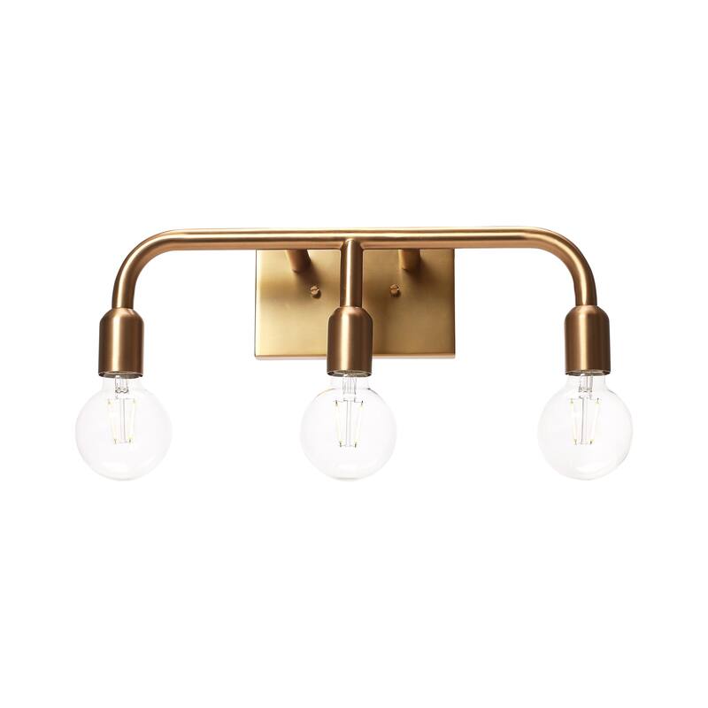 Robert Stevenson Lighting Benson - Exposed Bulb Metal Vanity Light