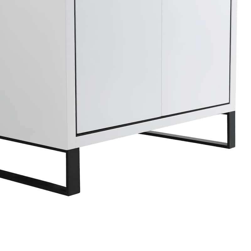 Fine Fixtures Opulence Collection Bathroom Vanity with White Ceramic Sink