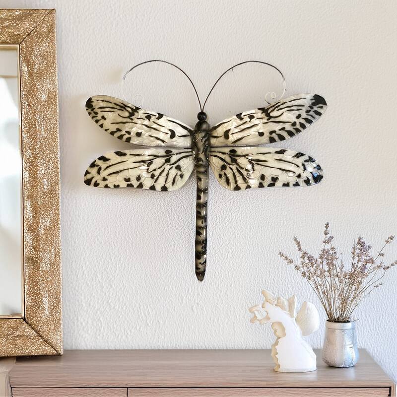 Dragonfly Wall Decor Black And White