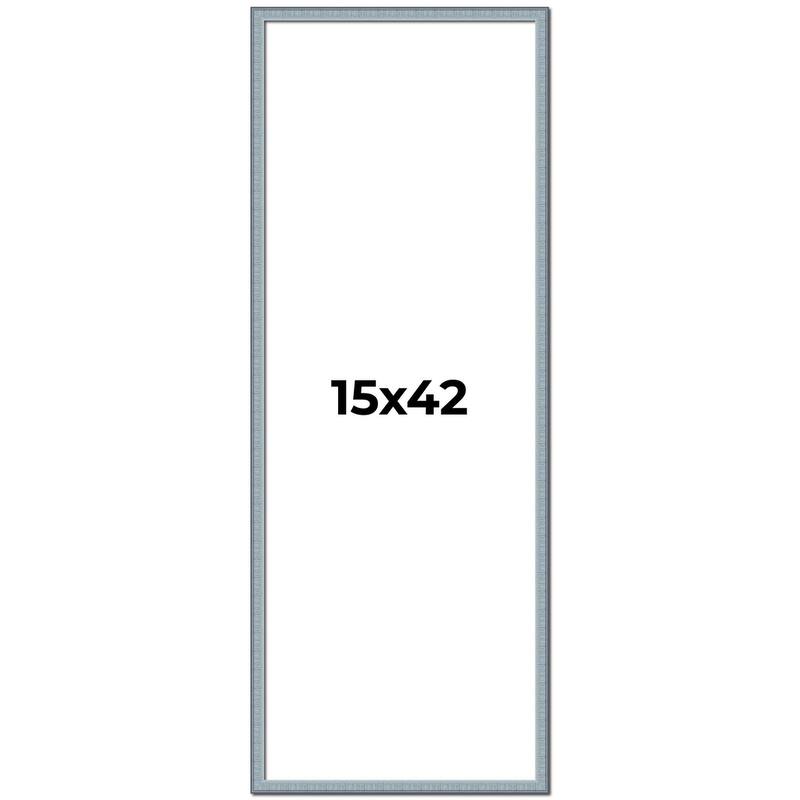 15x42 Frame Rustic Sky Blue Solid Wood Picture Frame | 0.75 Inch
