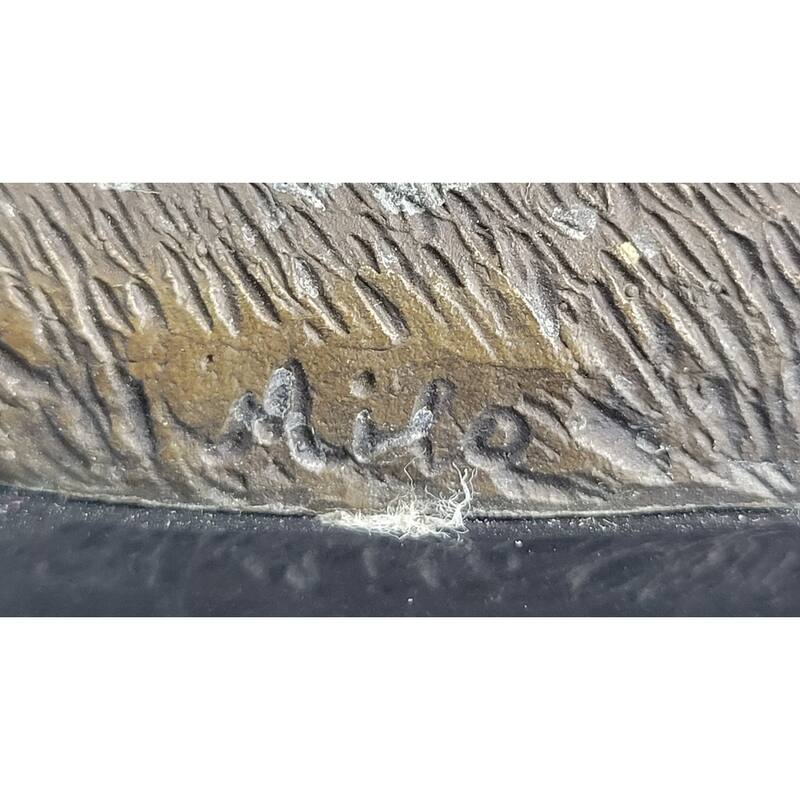 Equestrian Horse Lover Decor Mare Foal Bronze Sculpture Statue On Marble Base