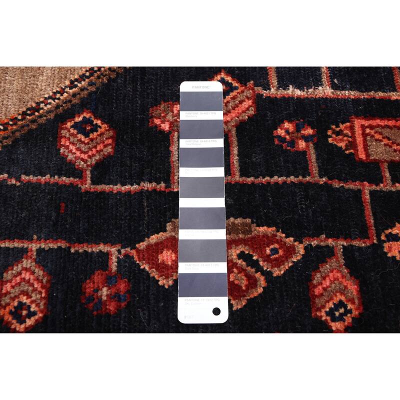 ECARPETGALLERY Hand-knotted Anatolian Vintage Dark Navy Wool Rug - 5'1 x 9'4