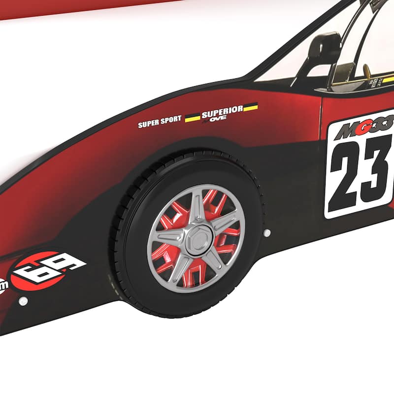 Buckner Mordern Race Car Design Youth Platform Bed by Furniture of America