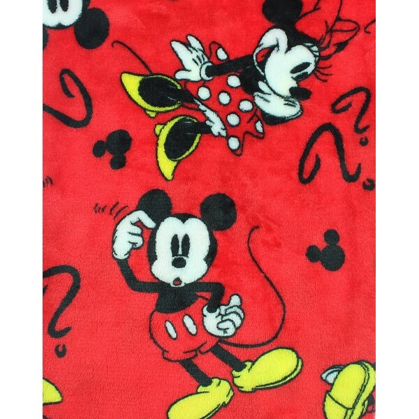Disney Mickey /& Minnie Mouse Red Super Minky Fleece Sleep Pants