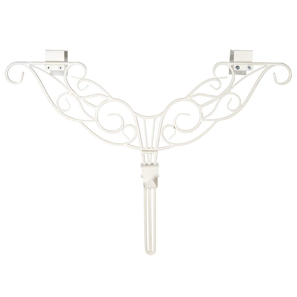 Adjustable Wreath Hanger for Door - Antler (White) - White