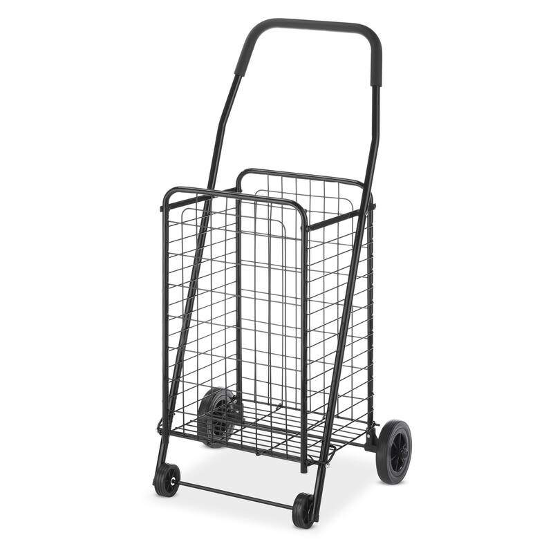 Whitmor Rolling Utility Shopping Cart Black On Sale Bed Bath