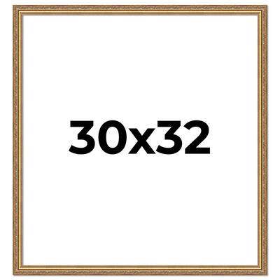30x32 Frame Red Solid Wood Picture Frame Width 1.75 Inches | Interior Frame Depth 1 13/16 Inches