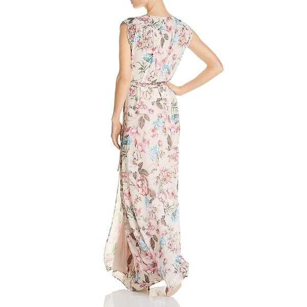 yumi floral wrap dress