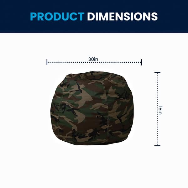 dimension image slide 18 of 22, Small Refillable Bean Bag Chair for Kids and Teens