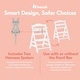 preview thumbnail 6 of 6, hauck Alpha+ Grow Along Adjustable Wooden Baby High Chair Seat, Beechwood, White - 16.5