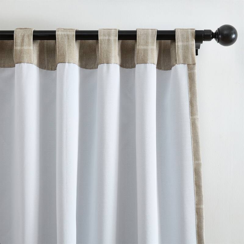 Sawyer Windowpane Plaid Blackout Window Curtain Panel