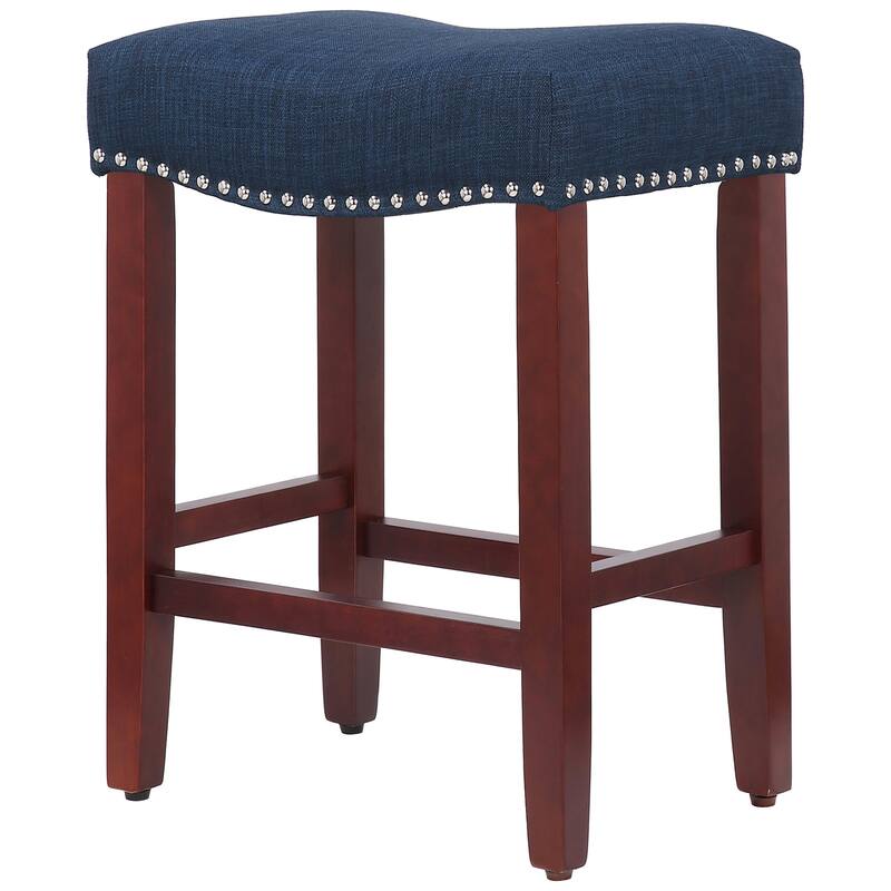 Jameson Upholstered Polyester Cherry 24 Inch Counter Stool