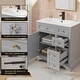 preview thumbnail 23 of 44, Retro Bathroom Vanity W/ Drop in Sink Combo Cabinet Set