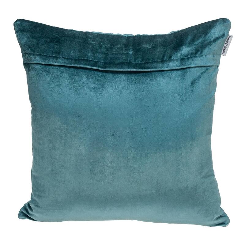 Navy Quilted Velvet Geo Decorative Throw Pillow